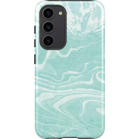 Mint Marbling Galaxy S23 Plus Pro Case