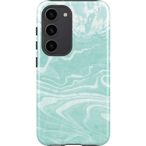 Mint Marbling Galaxy S23 Pro Case