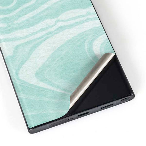 Mint Marbling Galaxy S23 Ultra Skin