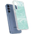 Mint Marbling Galaxy S24 Clear Case