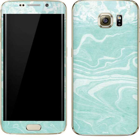 Mint Marbling Galaxy S7 Edge Skin