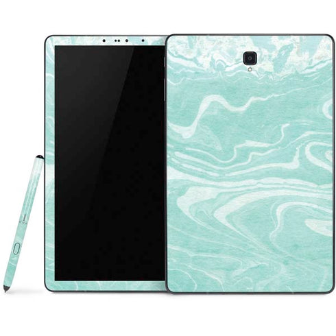 Mint Marbling Samsung Galaxy Tab Skin