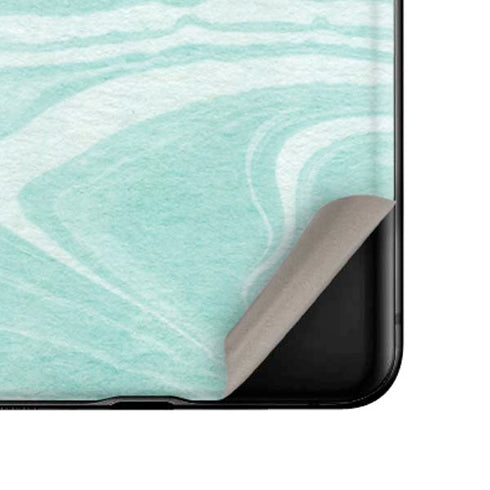 Mint Marbling Galaxy Z Flip Skin