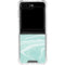 Mint Marbling Galaxy Z Flip5 5G Clear Case