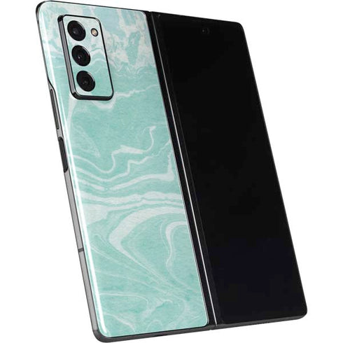 Mint Marbling Galaxy Z Fold2 5G Skin