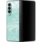 Mint Marbling Galaxy Z Fold3 5G Skin