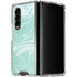 Mint Marbling Galaxy Z Fold4 5G Clear Case