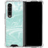 Mint Marbling Galaxy Z Fold4 5G Clear Case