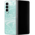 Mint Marbling Galaxy Z Fold4 5G Skin