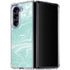 Mint Marbling Galaxy Z Fold5 5G Clear Case