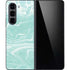 Mint Marbling Galaxy Z Fold5 5G Skin