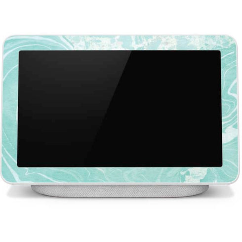 Mint Marbling Google Home Hub Skin