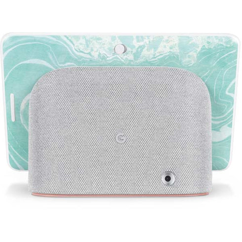 Mint Marbling Google Home Hub Skin