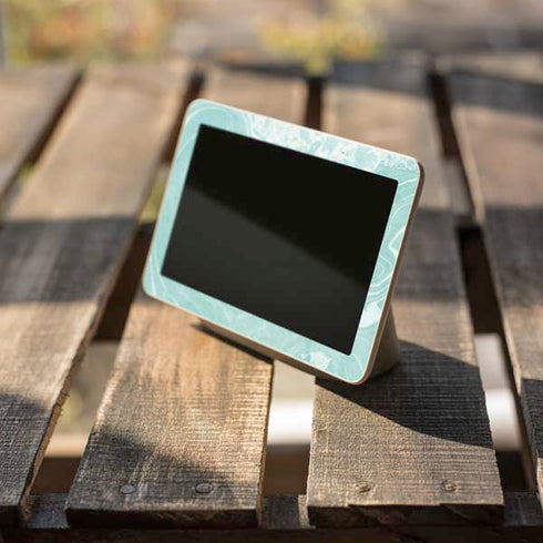 Mint Marbling Google Home Hub Skin