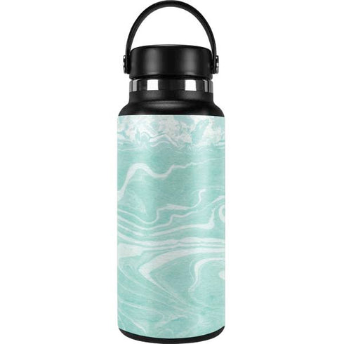 Mint Marbling Hydro Flask 32oz Wide Mouth Skin