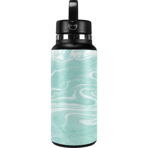 Mint Marbling Hydro Flask 32oz Wide Mouth Skin