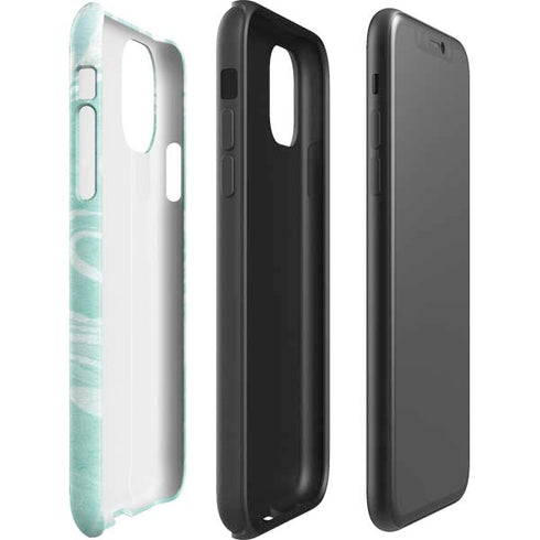Mint Marbling iPhone 11 Impact Case
