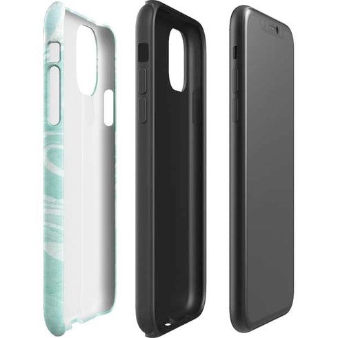 Mint Marbling iPhone 11 Pro Max Impact Case