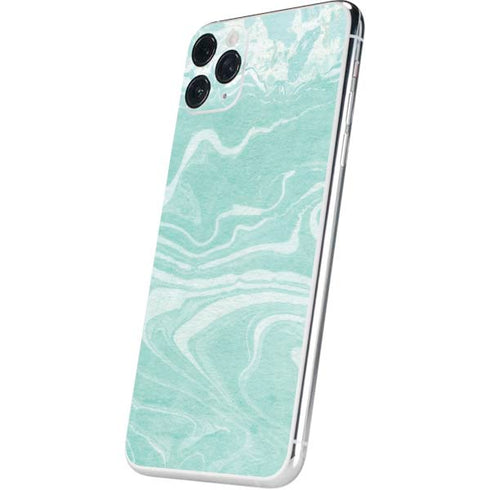 Mint Marbling iPhone 11 Pro Max Skin