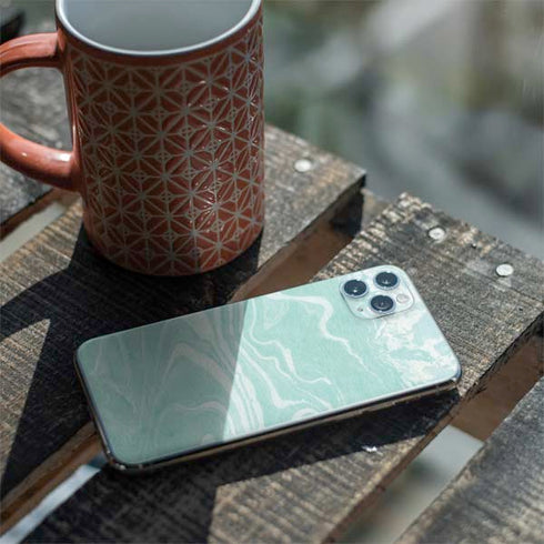 Mint Marbling iPhone 11 Pro Max Skin