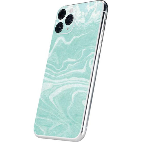 Mint Marbling iPhone 11 Pro Skin