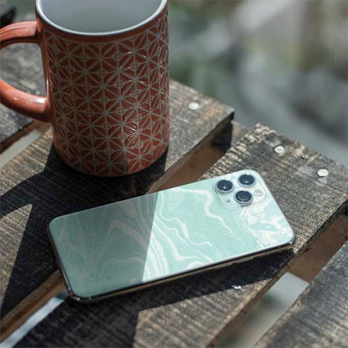 Mint Marbling iPhone 11 Pro Skin