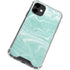 Mint Marbling iPhone 12 Clear Case