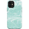 Mint Marbling iPhone 12 Mini Impact Case