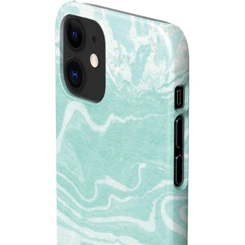 Mint Marbling iPhone 12 Mini Lite Case