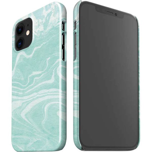 Mint Marbling iPhone 12 Mini Lite Case