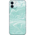 Mint Marbling iPhone 12 Mini Skin