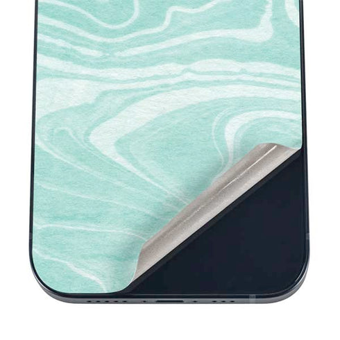 Mint Marbling iPhone 12 Mini Skin