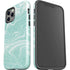 Mint Marbling iPhone 12 Pro Impact Case