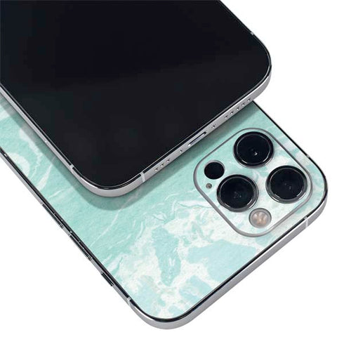 Mint Marbling iPhone 12 Pro Max Skin