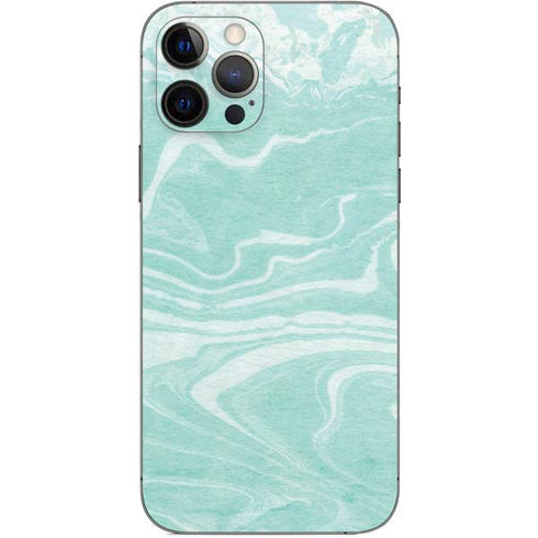 Mint Marbling iPhone 12 Pro Skin