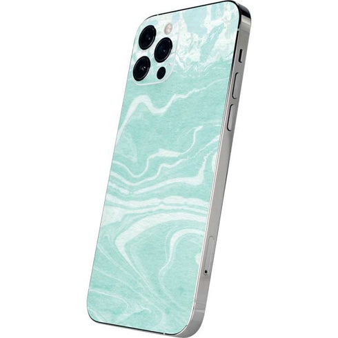 Mint Marbling iPhone 12 Pro Skin