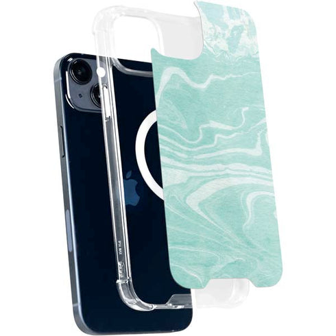 Mint Marbling iPhone 13 MagSafe Case