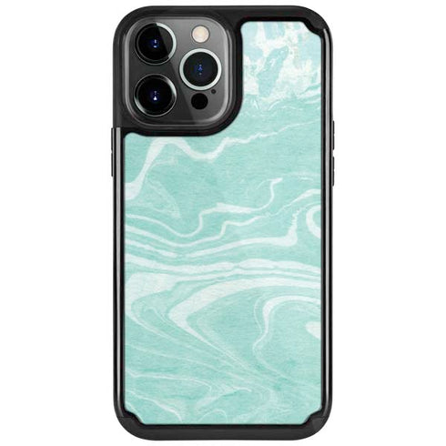 Mint Marbling iPhone 13 Pro Cargo Case