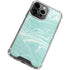 Mint Marbling iPhone 13 Pro Clear Case