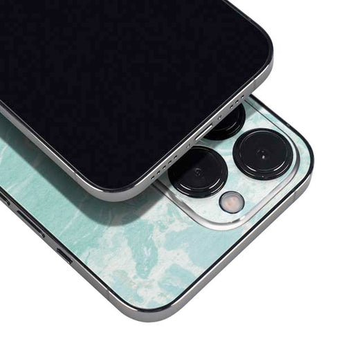 Mint Marbling iPhone 13 Pro Max Skin