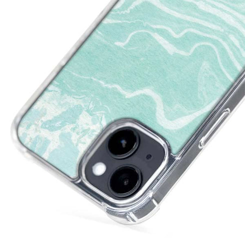 Mint Marbling iPhone 15 MagSafe Case