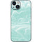 Mint Marbling iPhone 15 Plus Skin