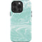 Mint Marbling iPhone 14 Pro Impact Case