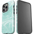 Mint Marbling iPhone 14 Pro Impact Case