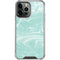 Mint Marbling iPhone 15 Pro Max Clear Case