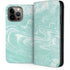 Mint Marbling iPhone 14 Pro Max Folio Case