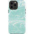 Mint Marbling iPhone 15 Pro Max Impact Case