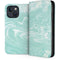 Mint Marbling iPhone 15 Plus Folio Case
