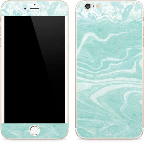 Mint Marbling iPhone 6/6s Plus Skin