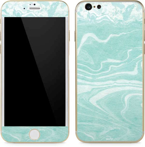 Mint Marbling iPhone 6/6s Skin